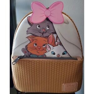 Loungefly Disney Aristocats Marie Duchess Berlioz Backpack Yellow l Mint NWT